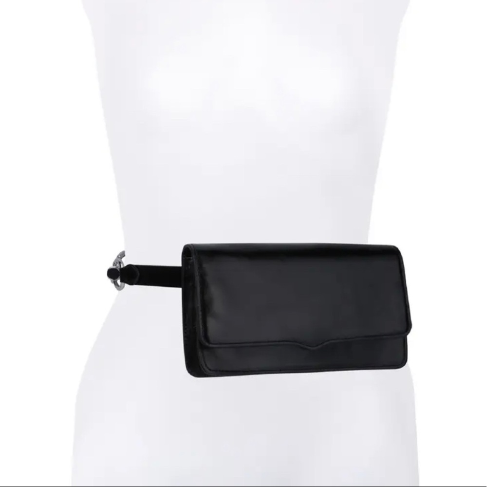 REBECCA MINKOFF
Leather Belt Bag In Black(used)